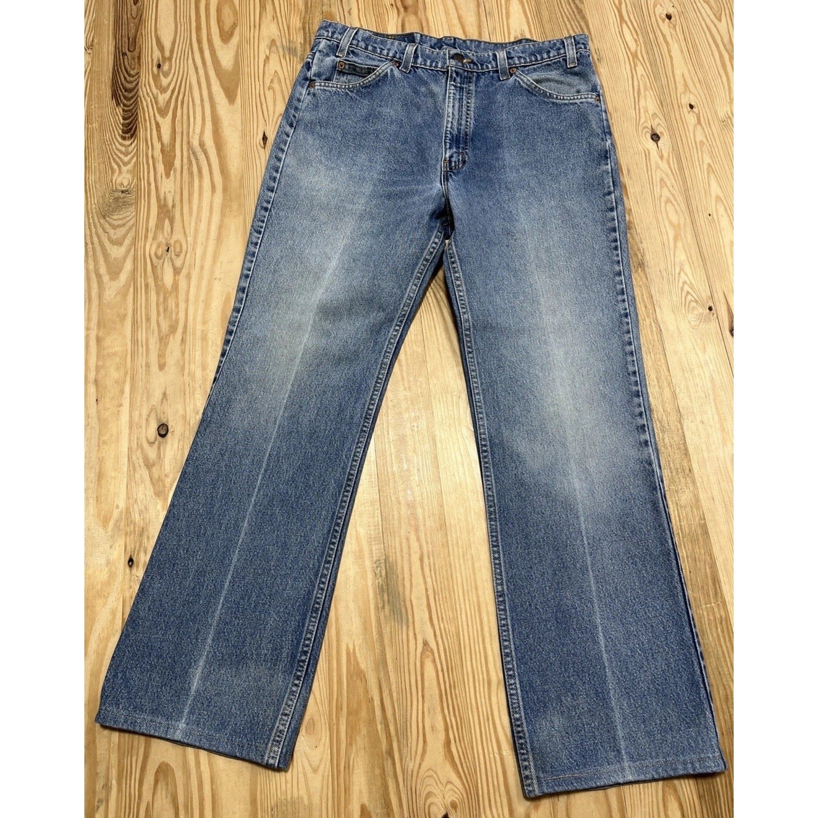 Vtg Levis 517 Jeans Mens Bootcut Made In USA 90s Orange Tab 36x32/measured 34x29