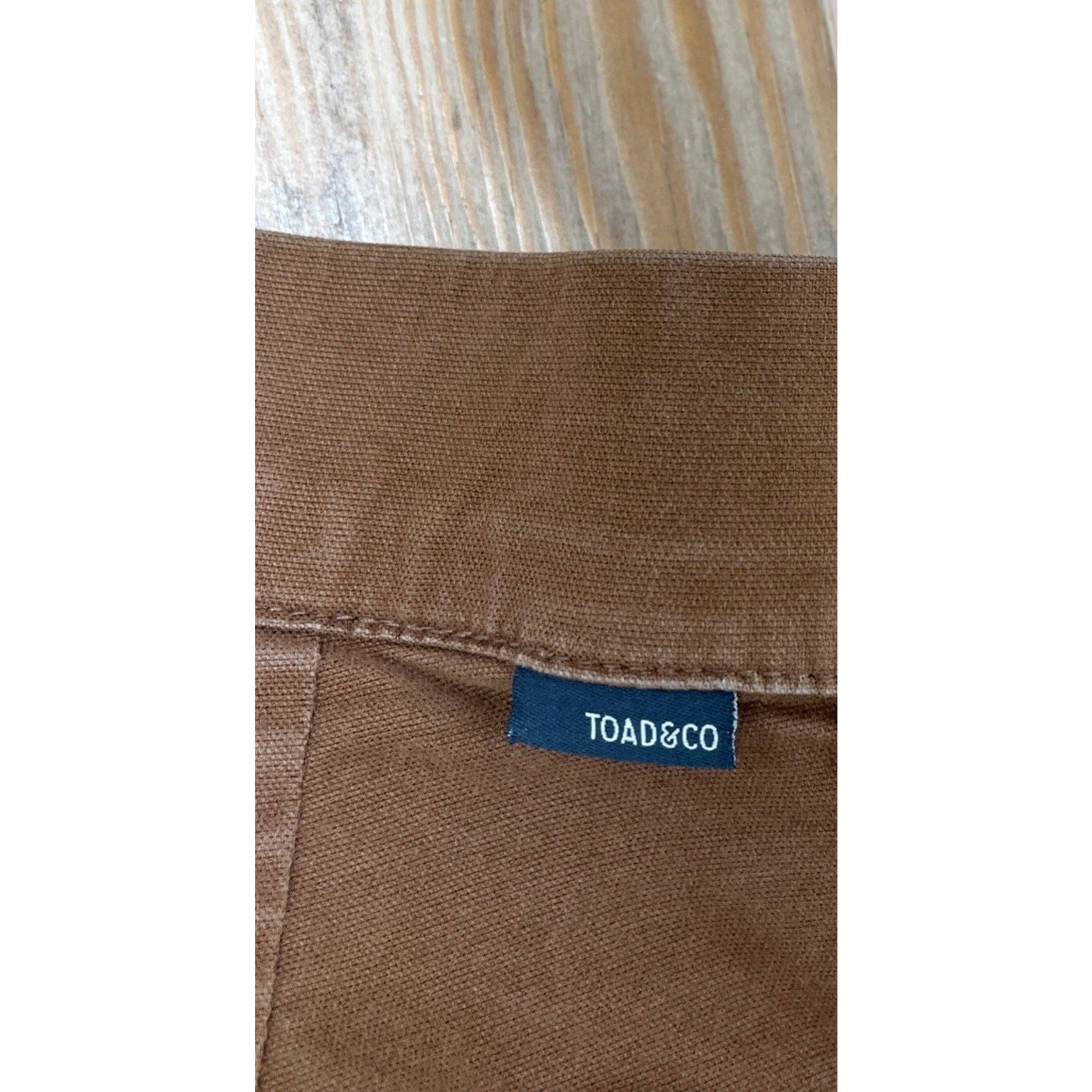 Toad & Co Kick Flare Crop Button Fly Pants Brown Size 8 28x26