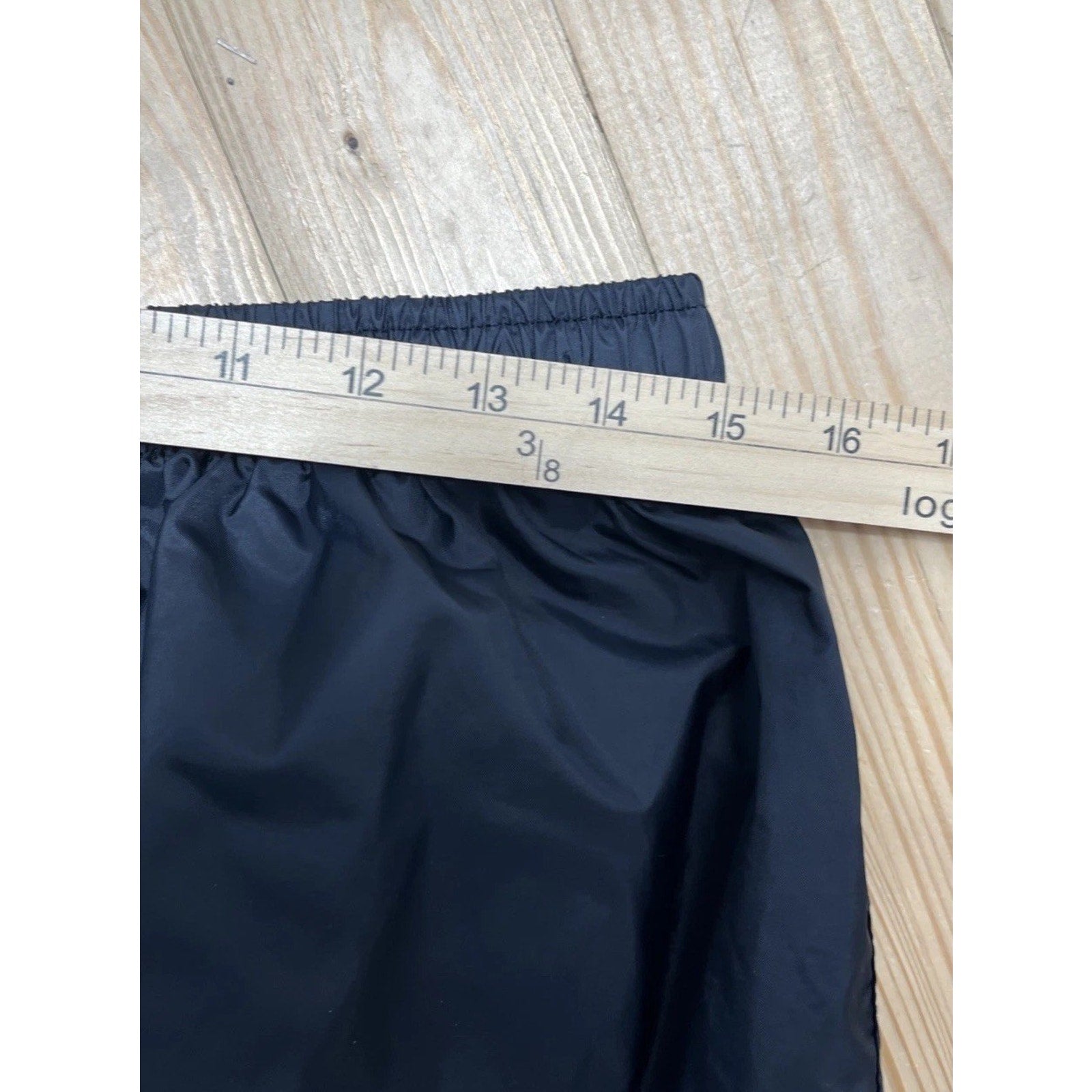 Nike Track Pants Mens XL Vintage Y2K Baggy Windbreaker Swoosh Nylon Lined Black
