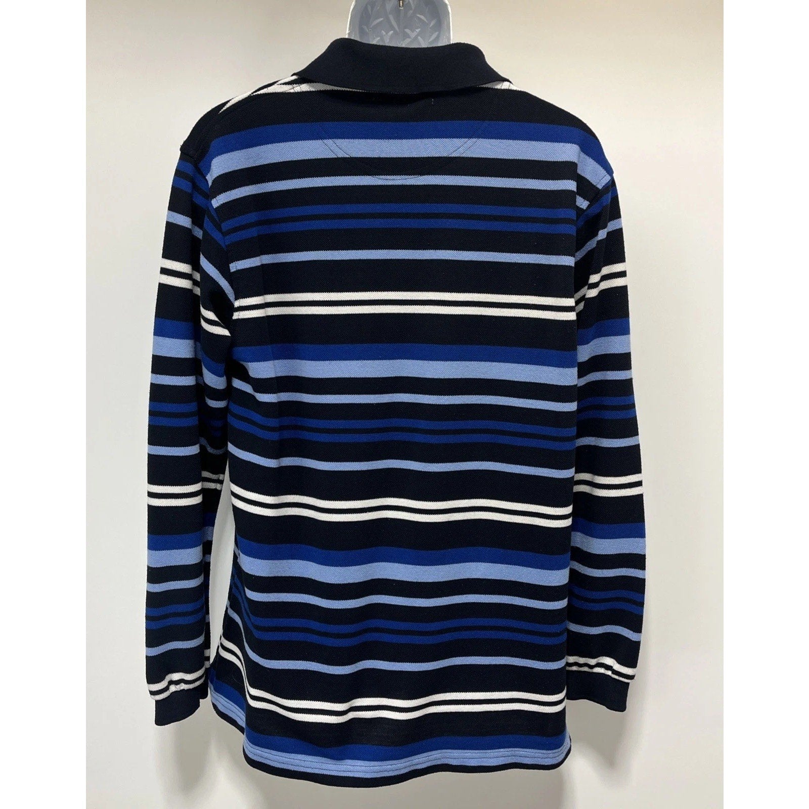 Vintage Ralph Lauren Rugby Polo Mens XL Long sleeve Cotton Multicolor Striped