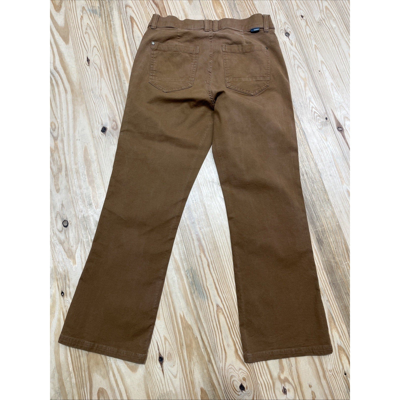 Toad & Co Kick Flare Crop Button Fly Pants Brown Size 8 28x26