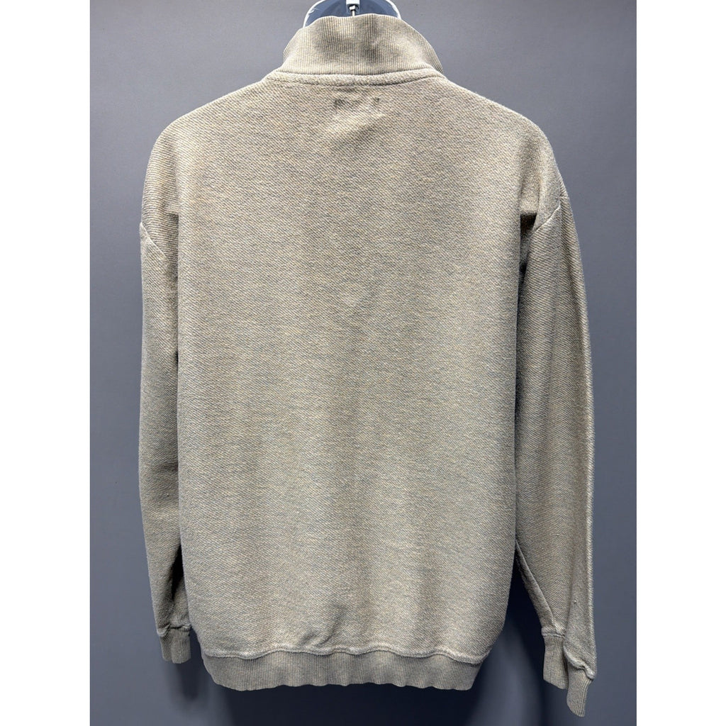 Mens’s Tan 1/4 Zip Sweatshirt Sz L Bob Timberlake Comfortable Preppy
