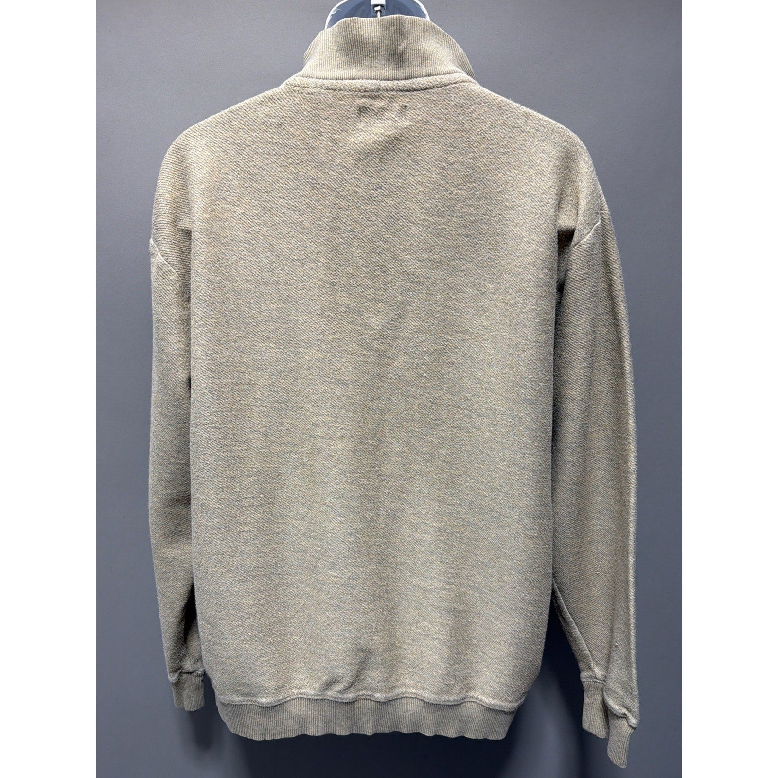 Mens’s Tan 1/4 Zip Sweatshirt Sz L Bob Timberlake Comfortable Preppy