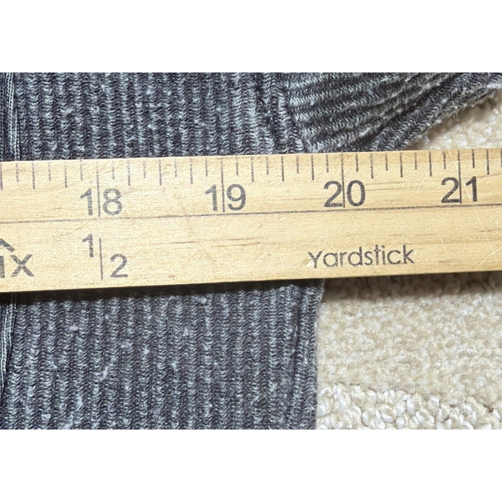Thread and Supply Vintage Black Button-Up Terry Shirt Shacket XS Pockets