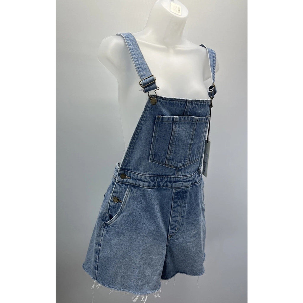 NWT Rolla’s Original Short High Rise Cut Off Jean Overalls Women’s Size 8