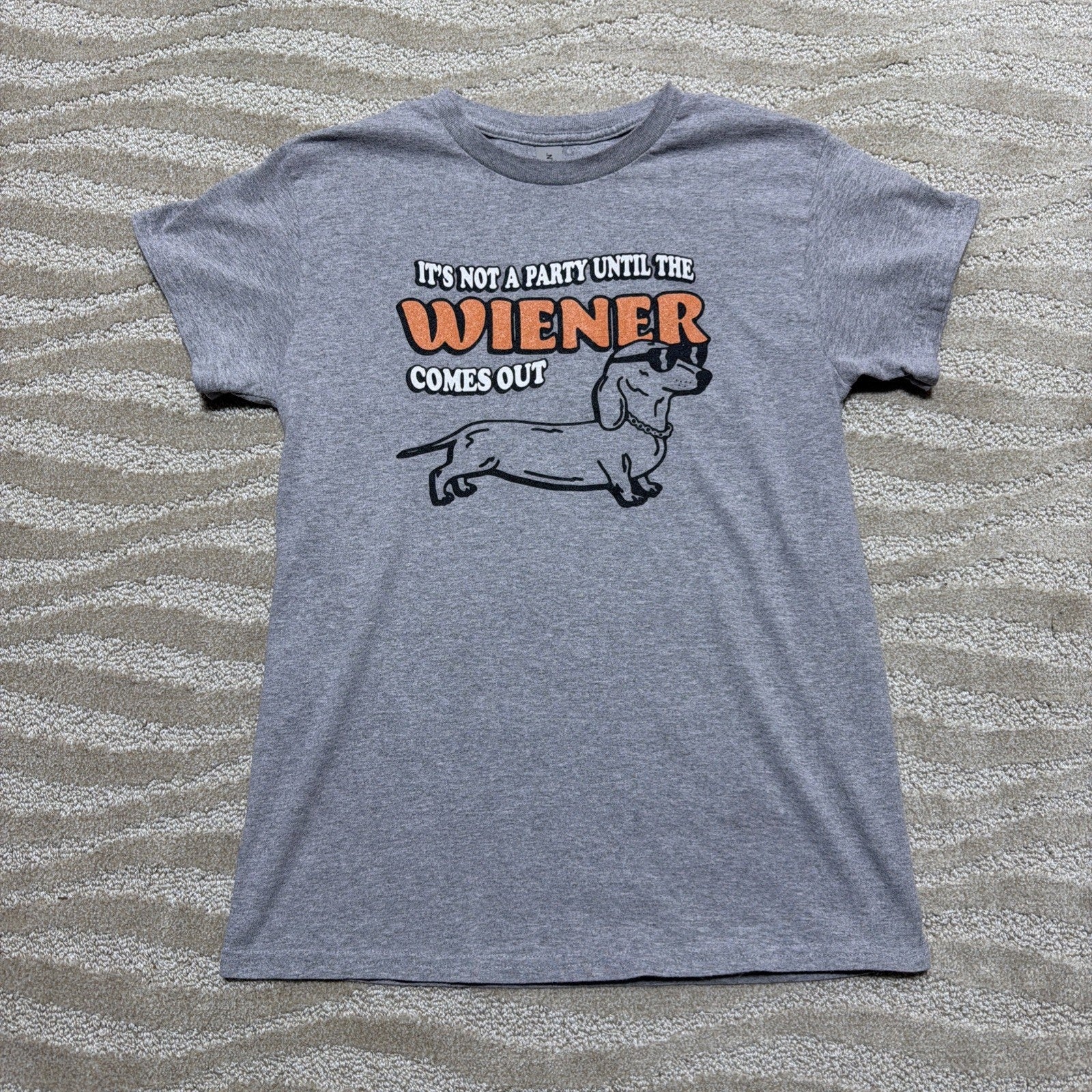 Its Not A Party Until The Wiener Comes Out T Shirt Funny Dachshund Dog Adult S