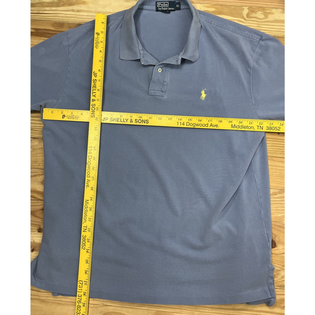 Polo Ralph Lauren Custom Fit Yellow Pony Polo Shirt Men's Size XL