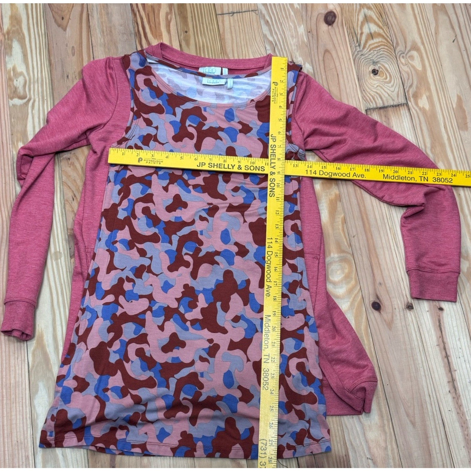 Logo Lounge By Lori Goldstein Women's Size XXS Tunic Pockets Soft Long Sleeve