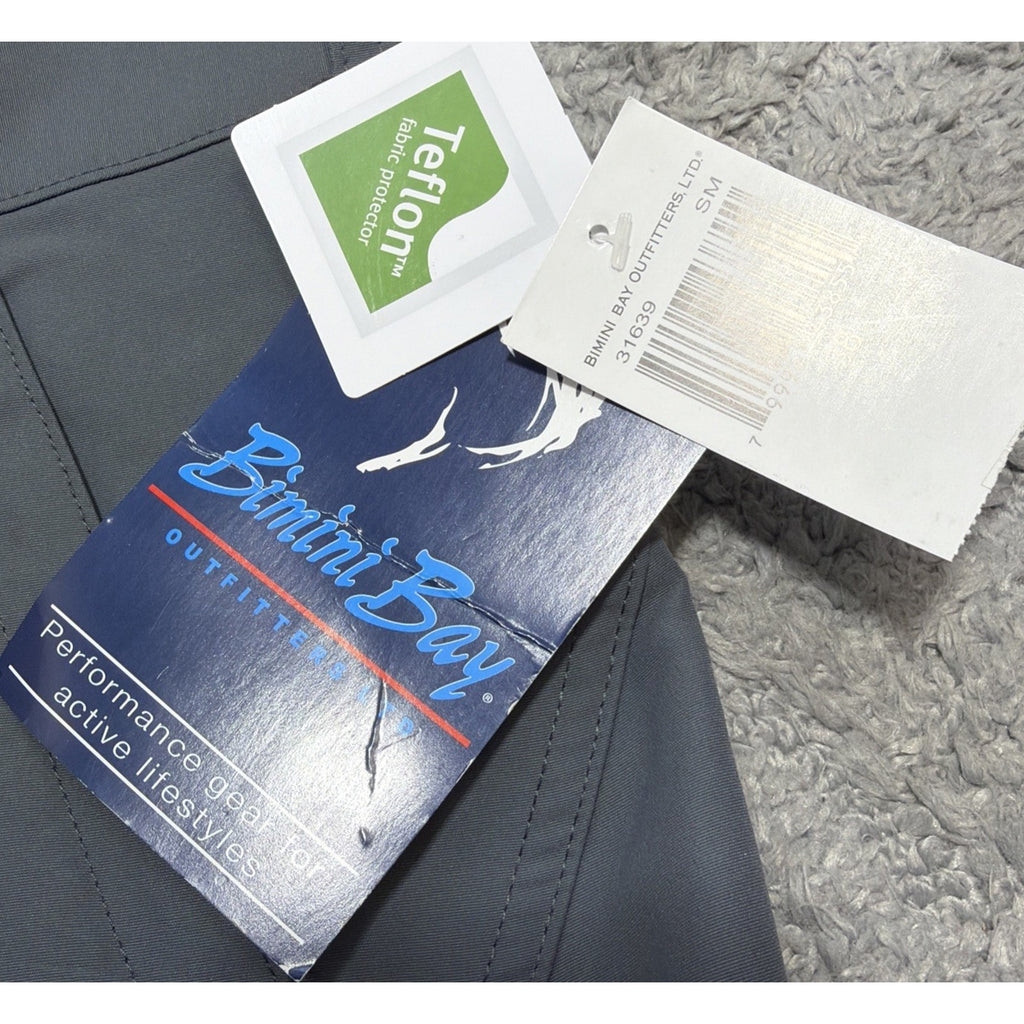 BIMINI BAY OUTFITTERS MENS 38 SHORTS SMOKE Grey NWT Active Outdoors Fishing