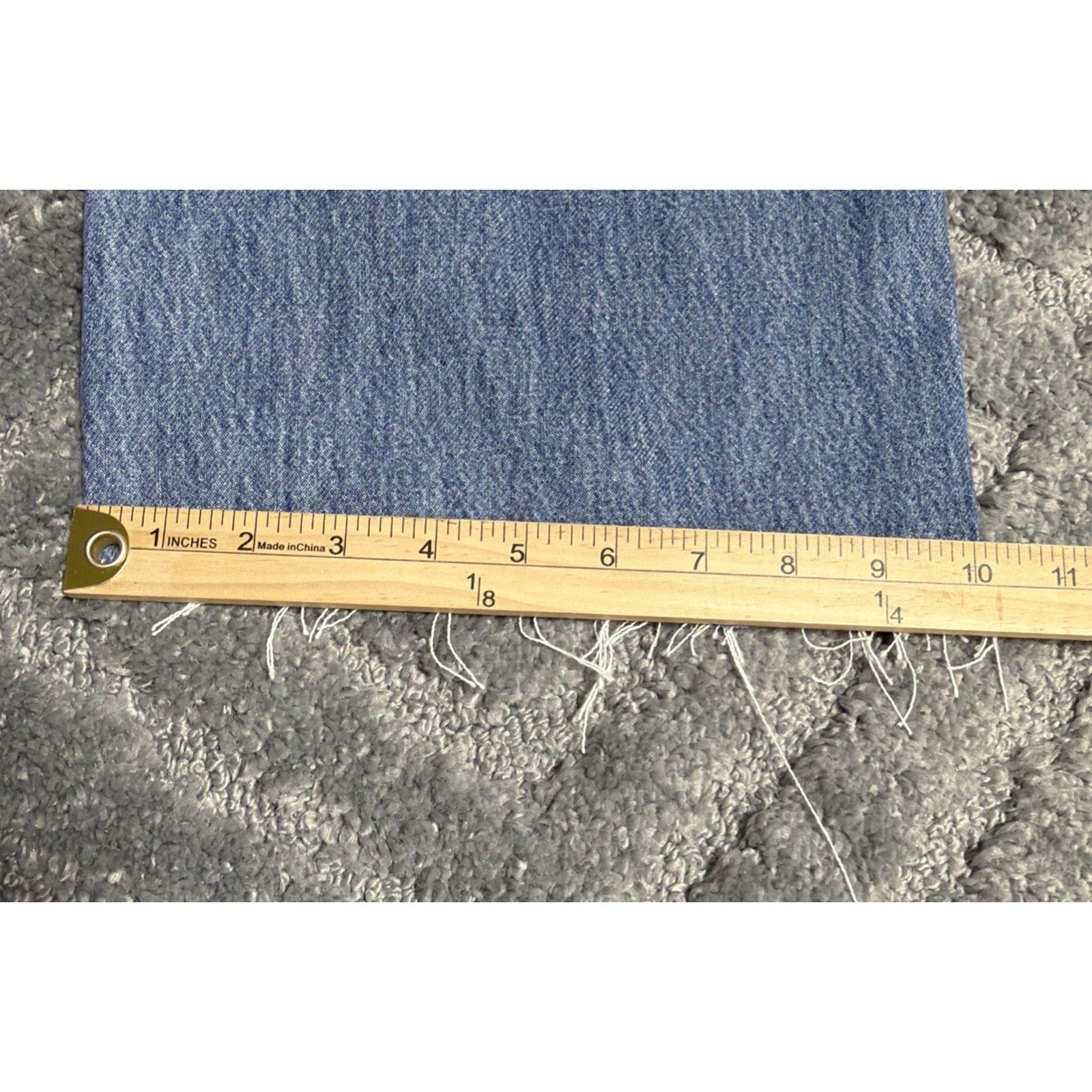 Carly Jean LA Malibu Wide Leg Jeans Women's 1X Distressed Denim 38x28 New