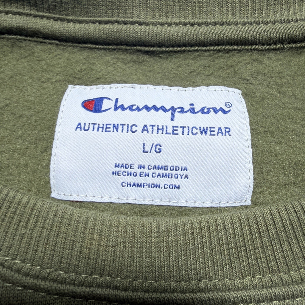 Champion Womens olive green pull over Super Soft Fleece sweater size Large NWT