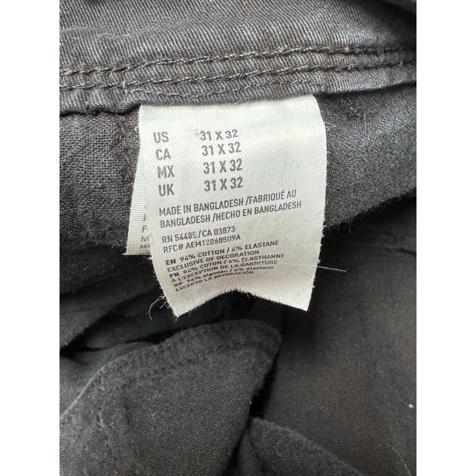 American Eagle 360 Extreme Flex 31x32 Pants Men's Navy Blue Slim Fit