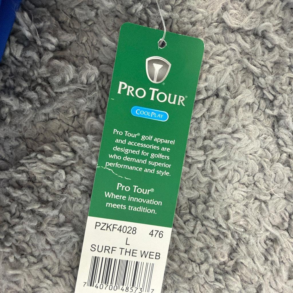 NWT Pro Tour CoolPlay Golf Vest Men’s Large Blue Full Zip Lightweight Athletic