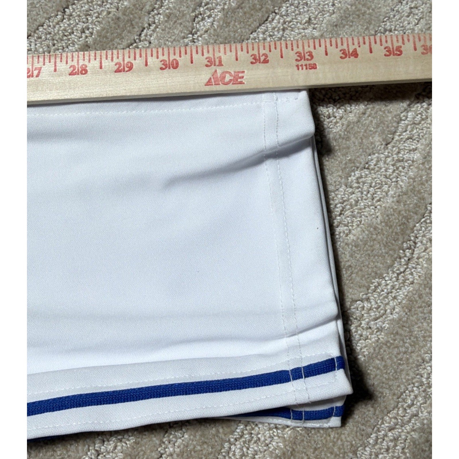 Champro Adult White Royal Blue Open Bottom Loose Fit Baseball Pants Size M NWT