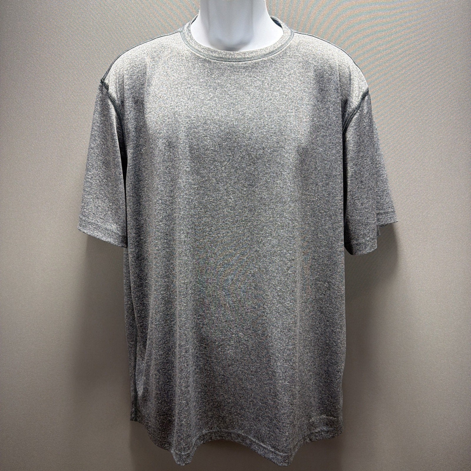 Eddie Bauer Men’s XL Grey Dry-Fit Performance Athletic Lightweight Gym Work Out