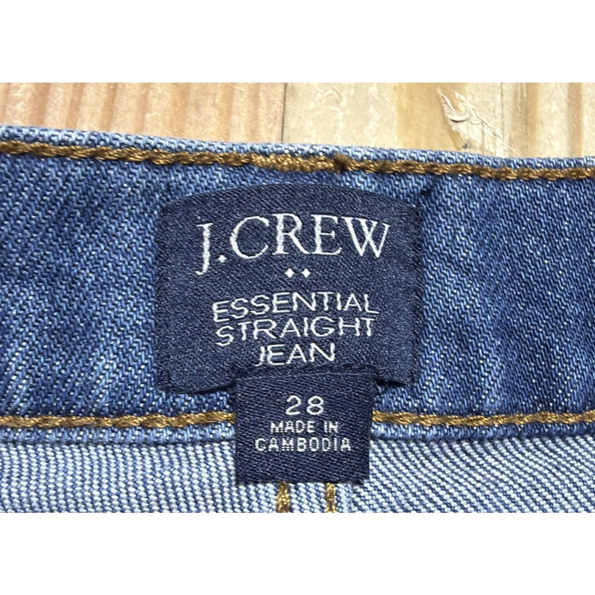 J. Crew Essential Straight Leg All Day Stretch High Rise Cropped Jeans Sz 28