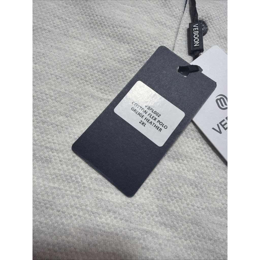 Veboon Men's Pullover Long Sleeve Knit Shirt Dynamic Flex Lux Polo Size 2XL New