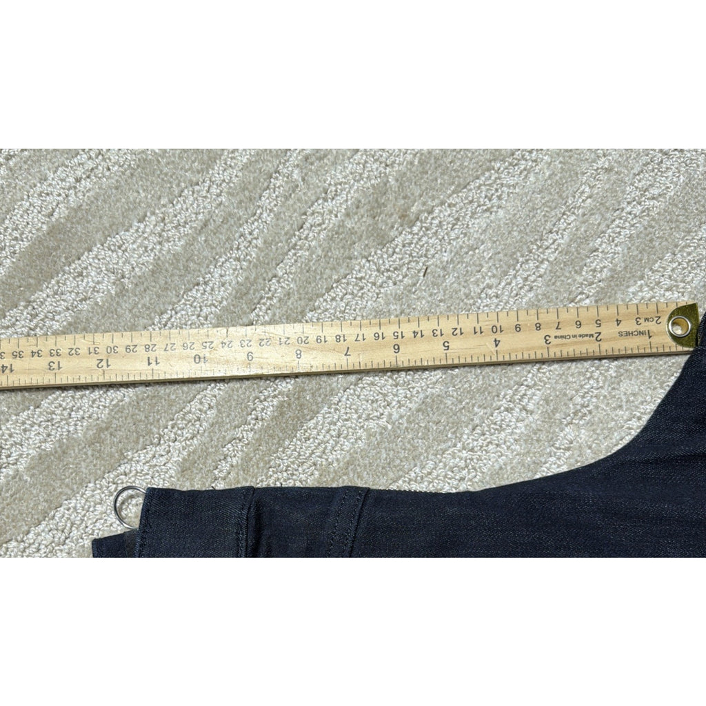 New Express Super High Waisted Exposed Zip Wide Leg Jeans Size 4 R