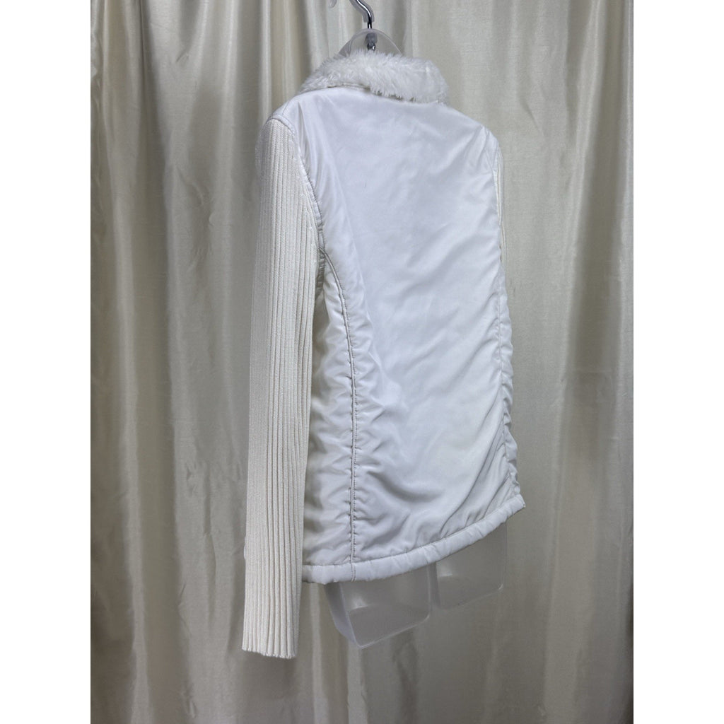 Jane Ashley Women’s Lightweight Lined Vest Jacket Faux Fur Size Medium