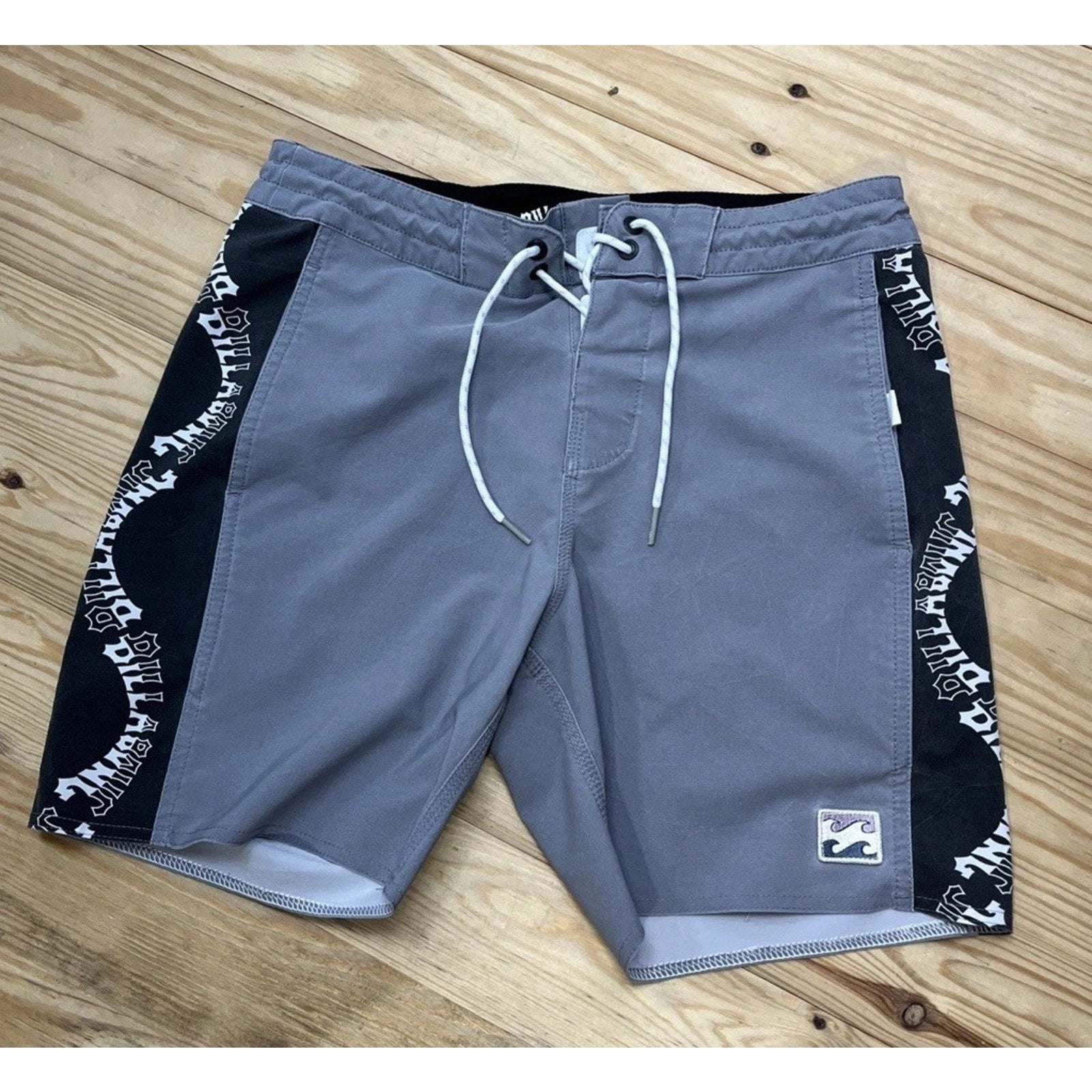 Billabong Lo Tide Skate Surf Boardshorts Gray Mens Size 28