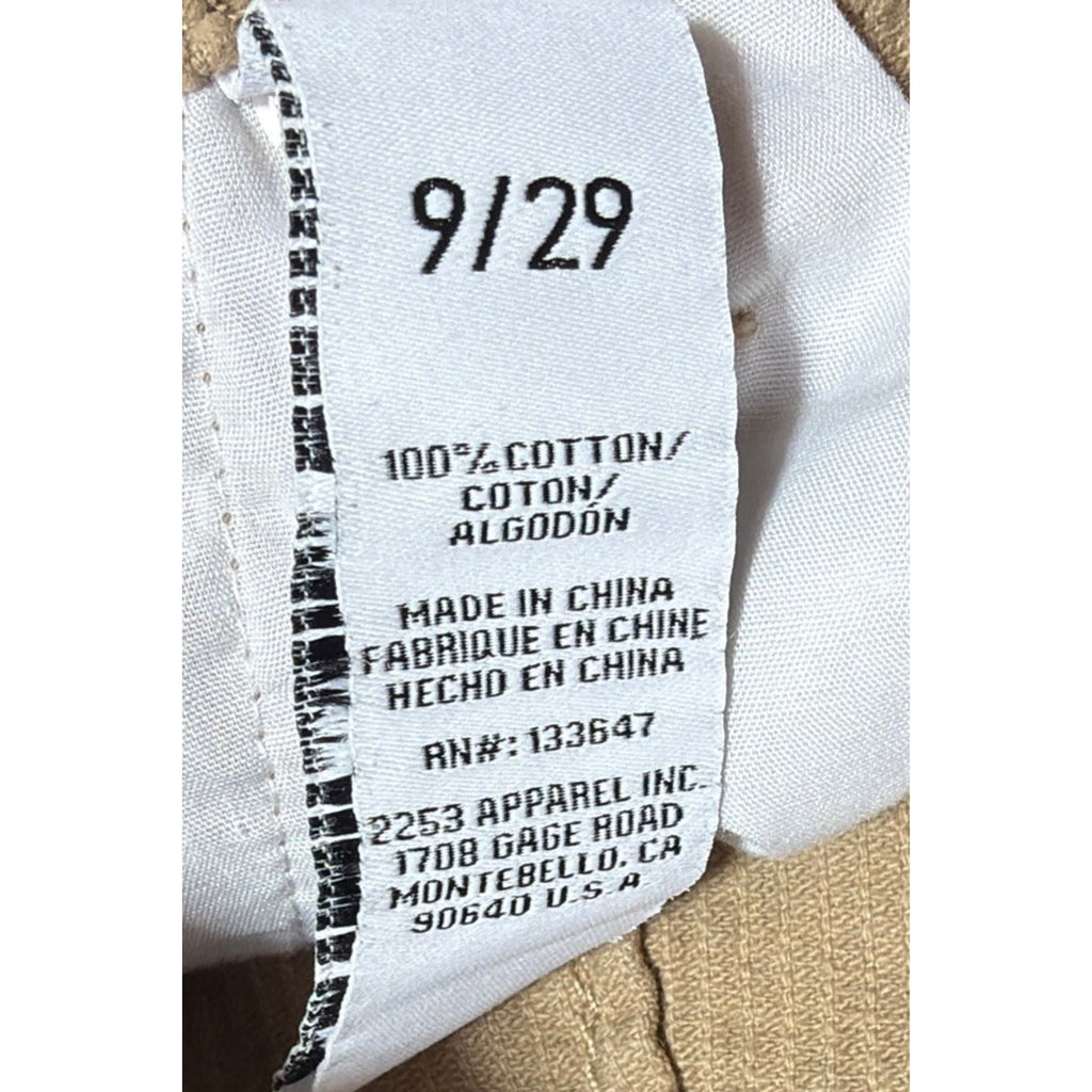 Re Generation by Celebrity Pink Corduroys Women's 9/29 Brown Carpenter Straight