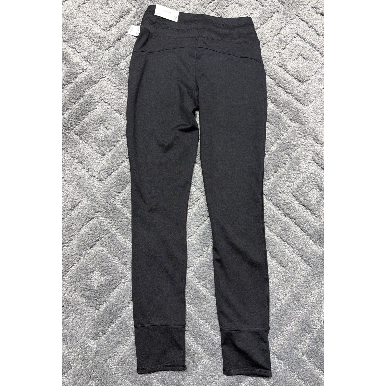 Maurices Drawstring Leggings Pockets Womens XS Long High Rise Fleece Lined 28”