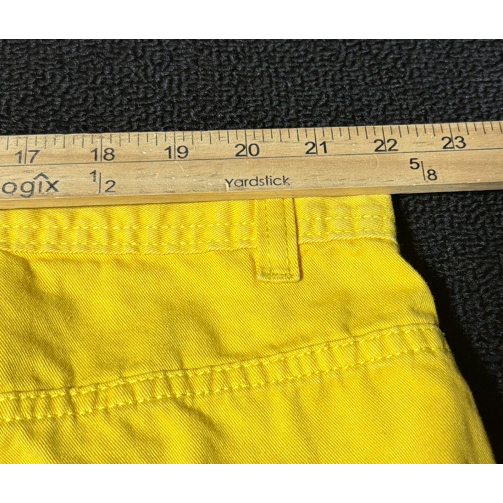 Focus Jeans Yellow Distressed Moto Denim Shorts Zip Streetwear Ripped Men 44