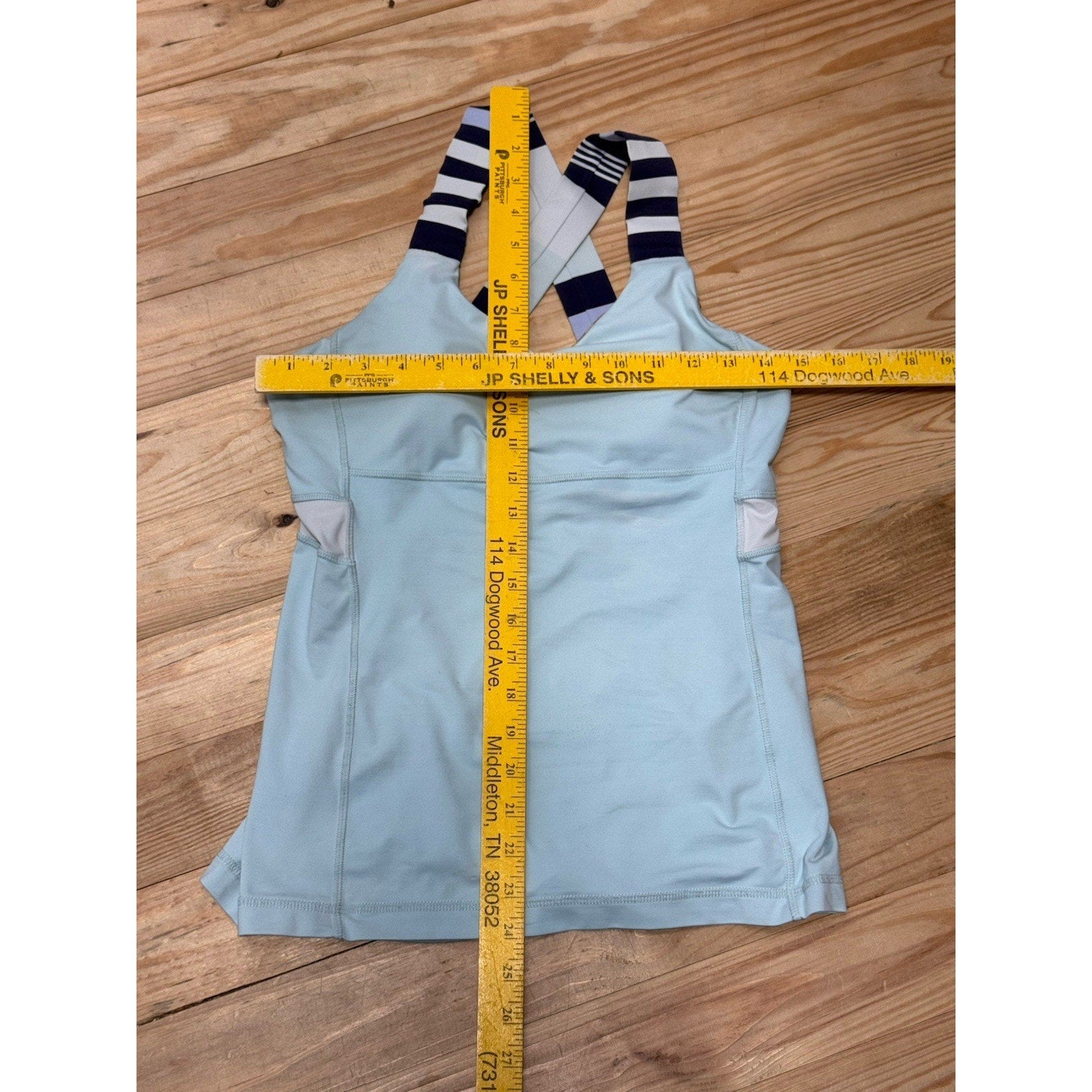 Lululemon Push Your LimitsTank Top Criss Cross Straps Removable Pads Women’s 8