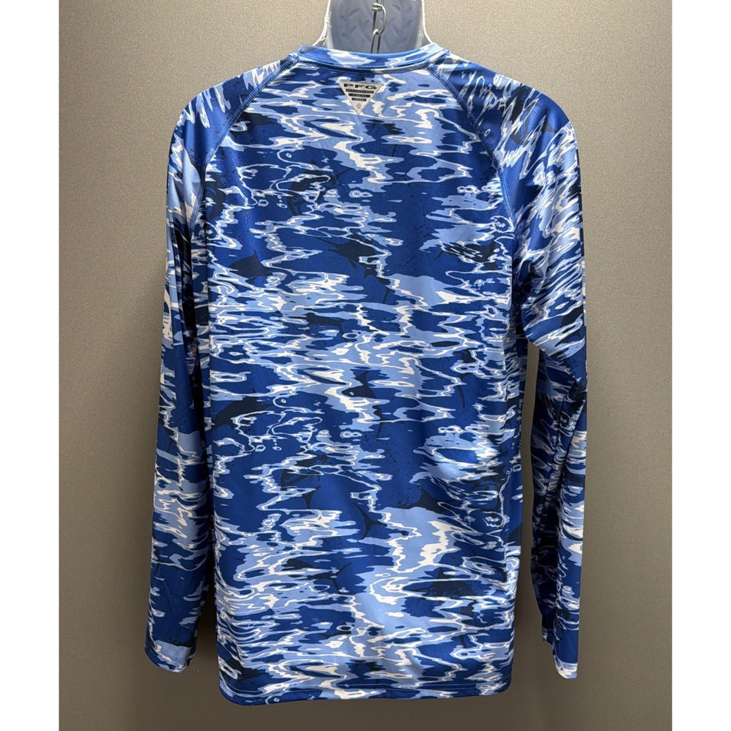 Columbia Men’s M PFG Terminal Tackle Digital Camo Long Sleeve UPF 50 NWOT