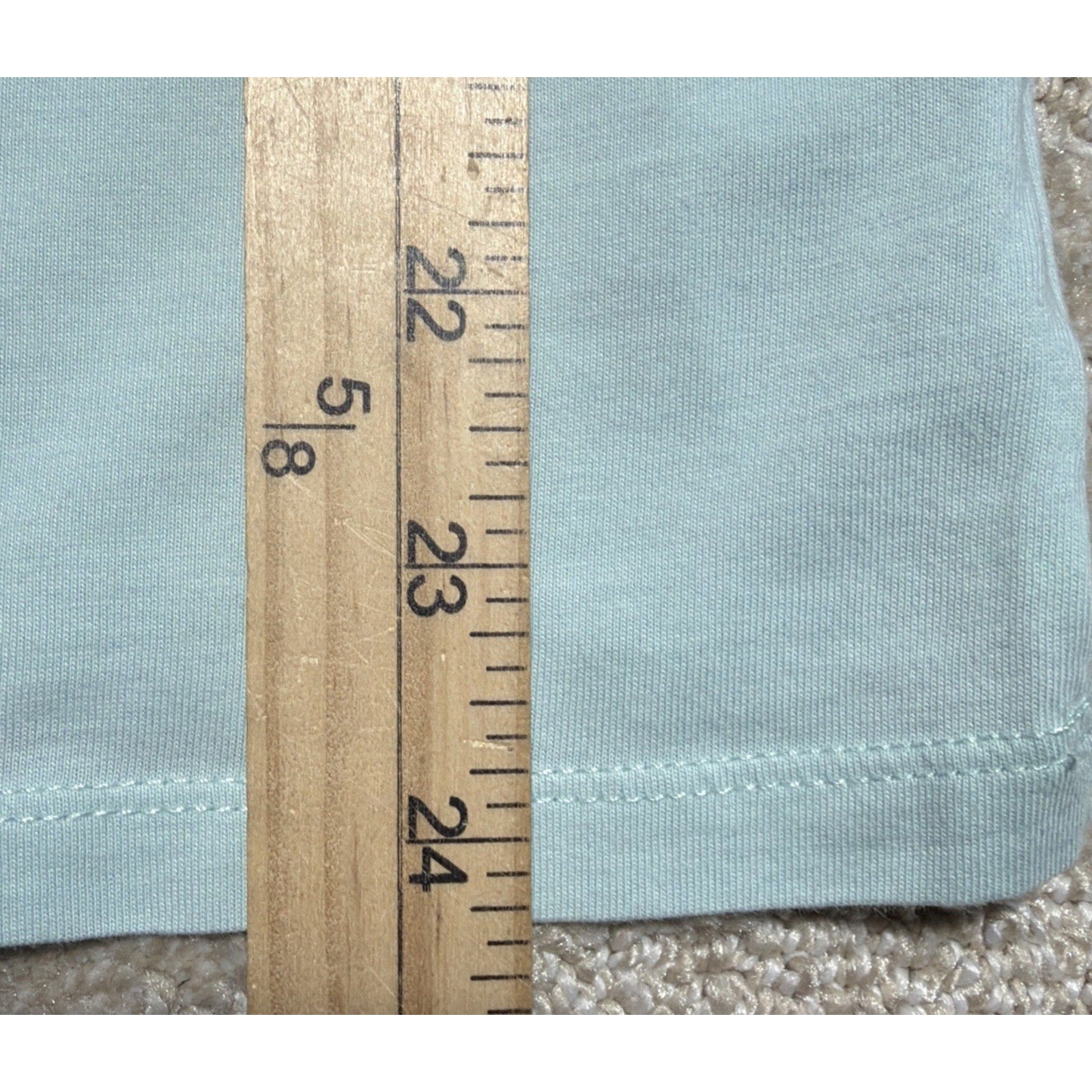 Vtg Eddie Bauer Pima Cotton Women’s Long Sleeve Shirt Blue Green Embroidered