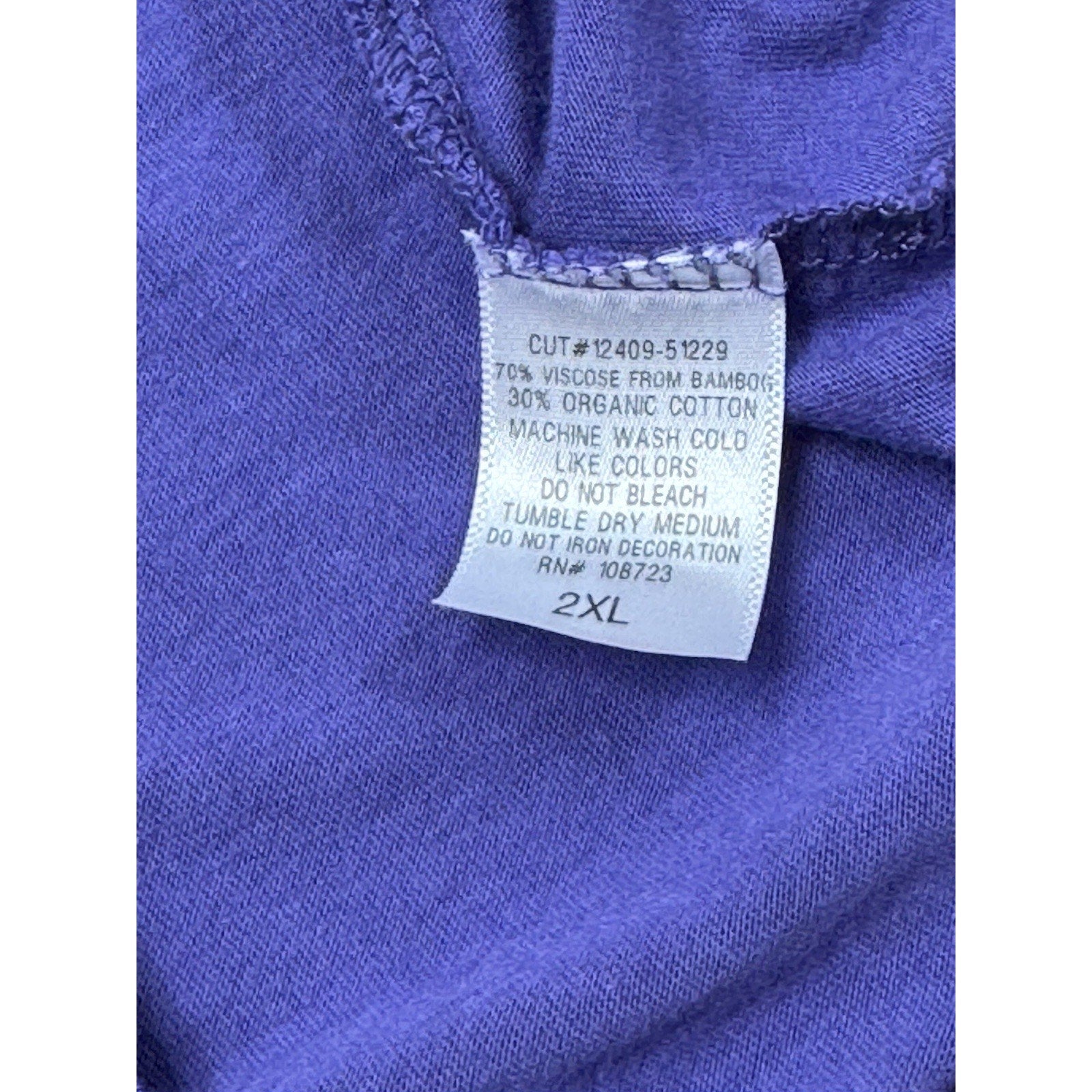 Cariloha Women’s Purple TShirt “Let the Sea Set You Free” Sz 2XL