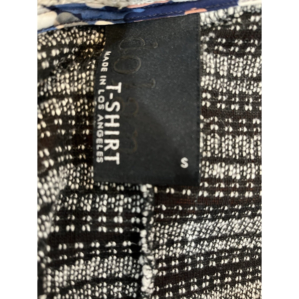 Dolan Open Front Black White Cardigan Sweater Women's Size Small Pockets