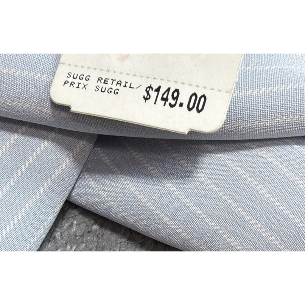 RALPH LAUREN WOMENS 100% SILK PANTS BLUE WHITE STRIPE, LINED PLUS SZ 16W NWT
