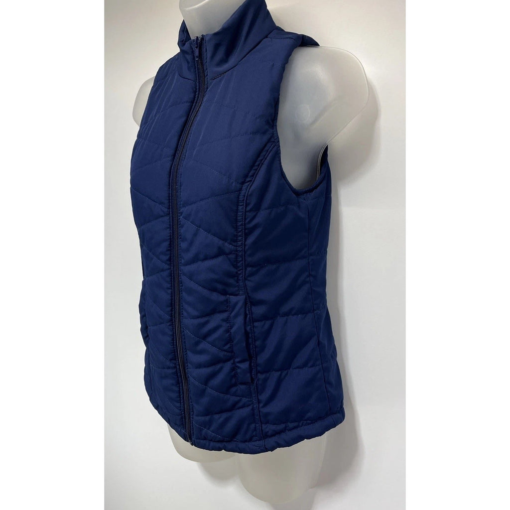 Red Camel Puffer Vest Women's Size XS Navy Blue