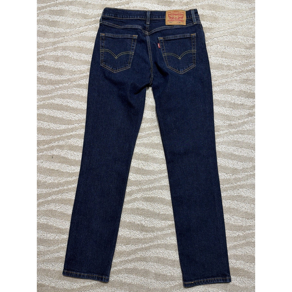 Levis 511 Slim Fit Jeans Slim Fit Stretch Jeans Dark Blue Dark Wash 32x32