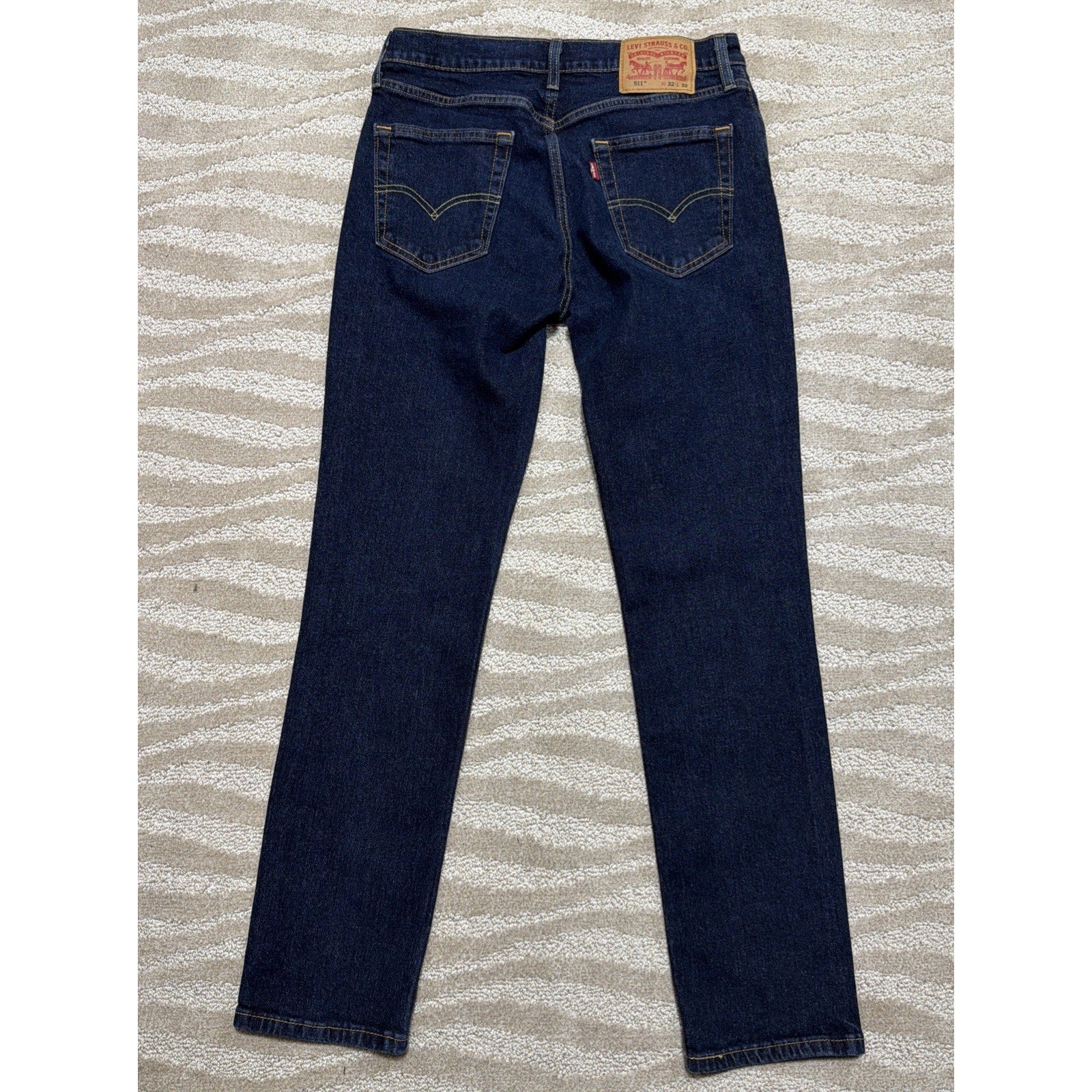 Levis 511 Slim Fit Jeans Slim Fit Stretch Jeans Dark Blue Dark Wash 32x32