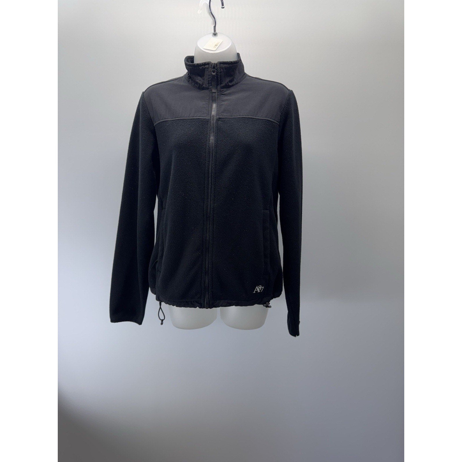 Aeropostale Black Fleece Full Zip Jacket Long Sleeve Women’s Size Medium