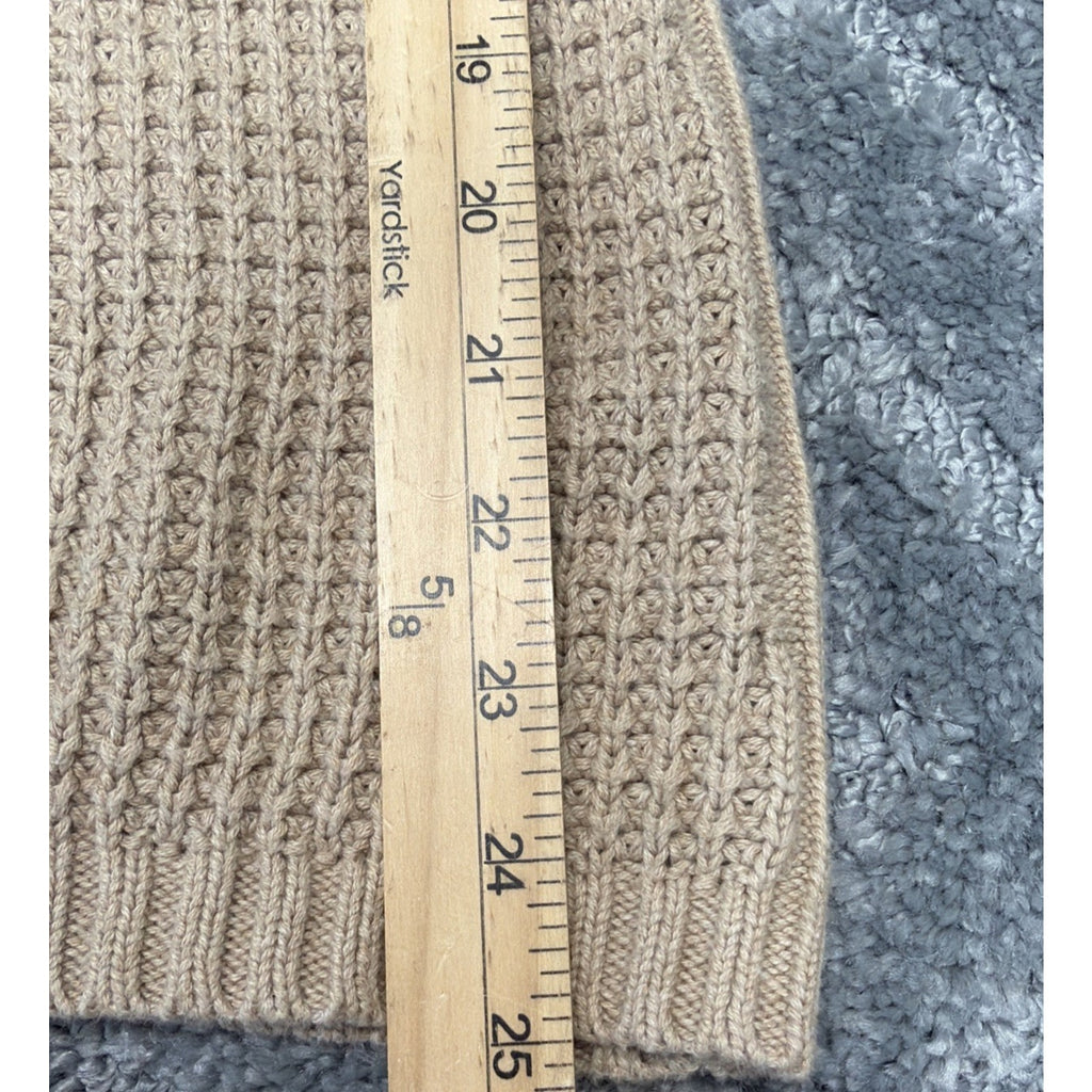 Banana republic women’s beige cashmere blend waffle knit sweater Soft Cozy M
