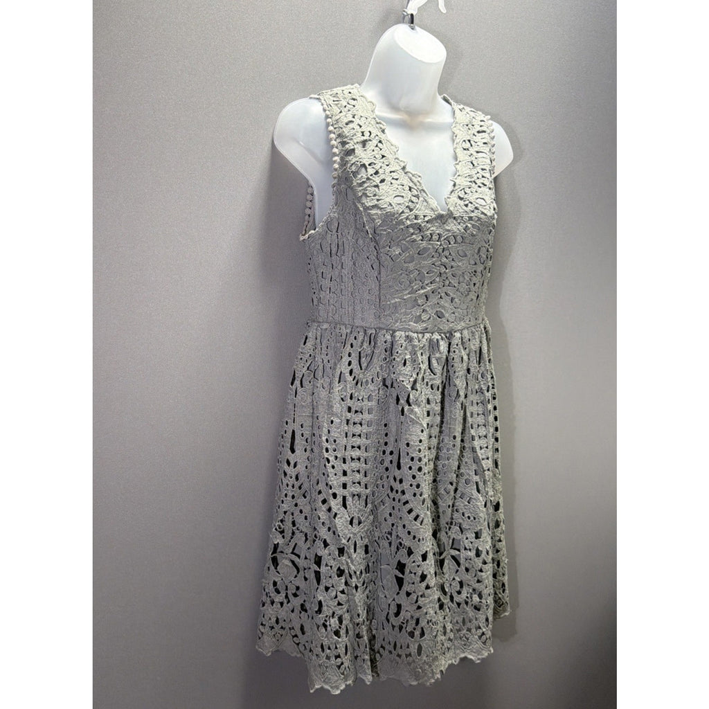 Altar'd State Gray Grey Lace Dress Size Medium - Beautiful!