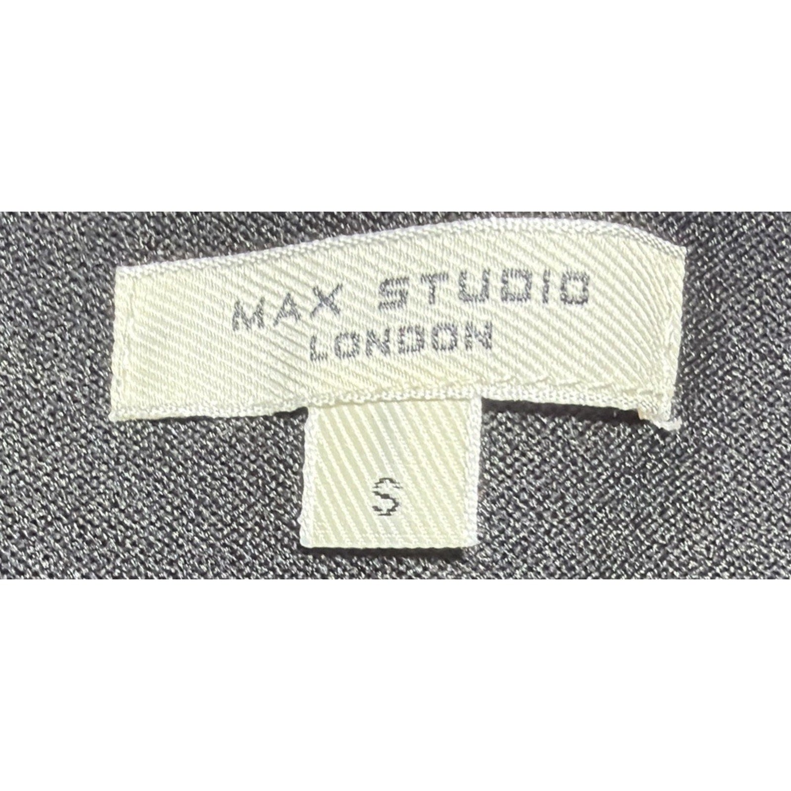 Max Studio S High Rise Black Wide Leg Elastic Waist Pull-on Pants Button Detail