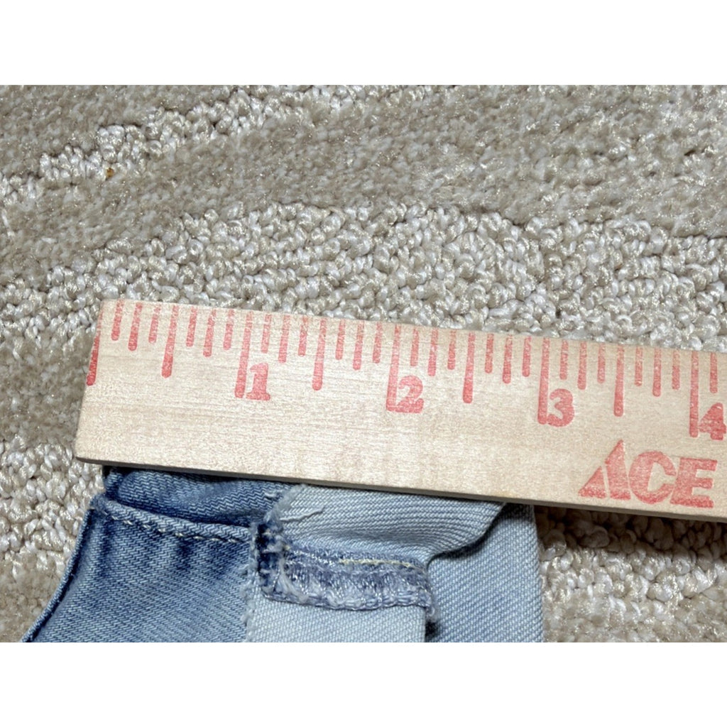 New Arizona Jeans Co Women's 13 Acid Wash Mid-Rise Shortie Cuffed Jean Shorts