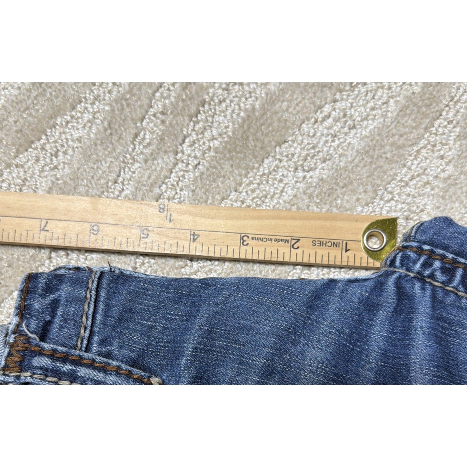 Big Star Liv Boot Jeans Womens 27XL Blue Wash Low Rise Bootcut Embroidered Denim