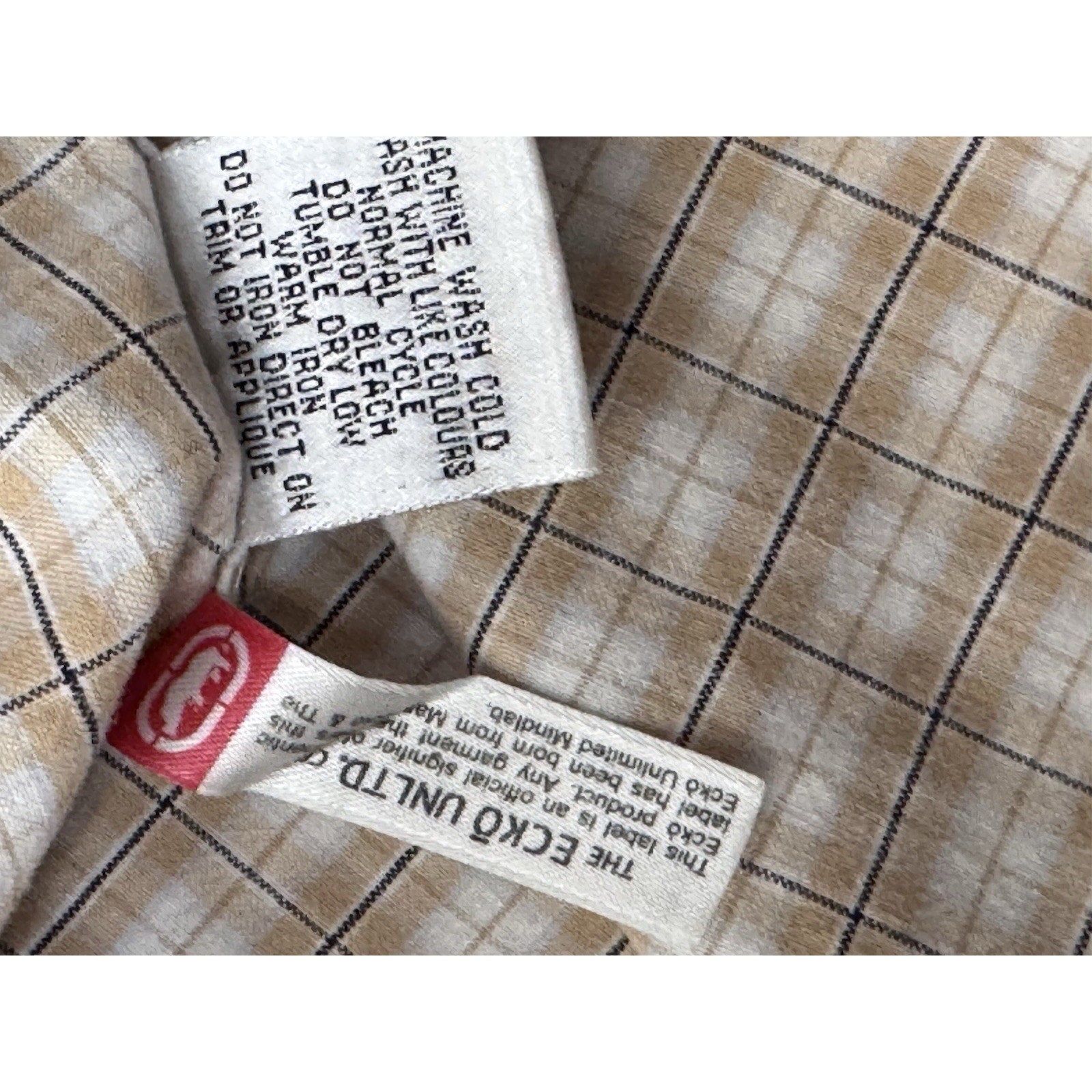 Ecko Unlimited Men's Adult X-Large Button Up Shirt Short Sleeve Plaid Multicolor