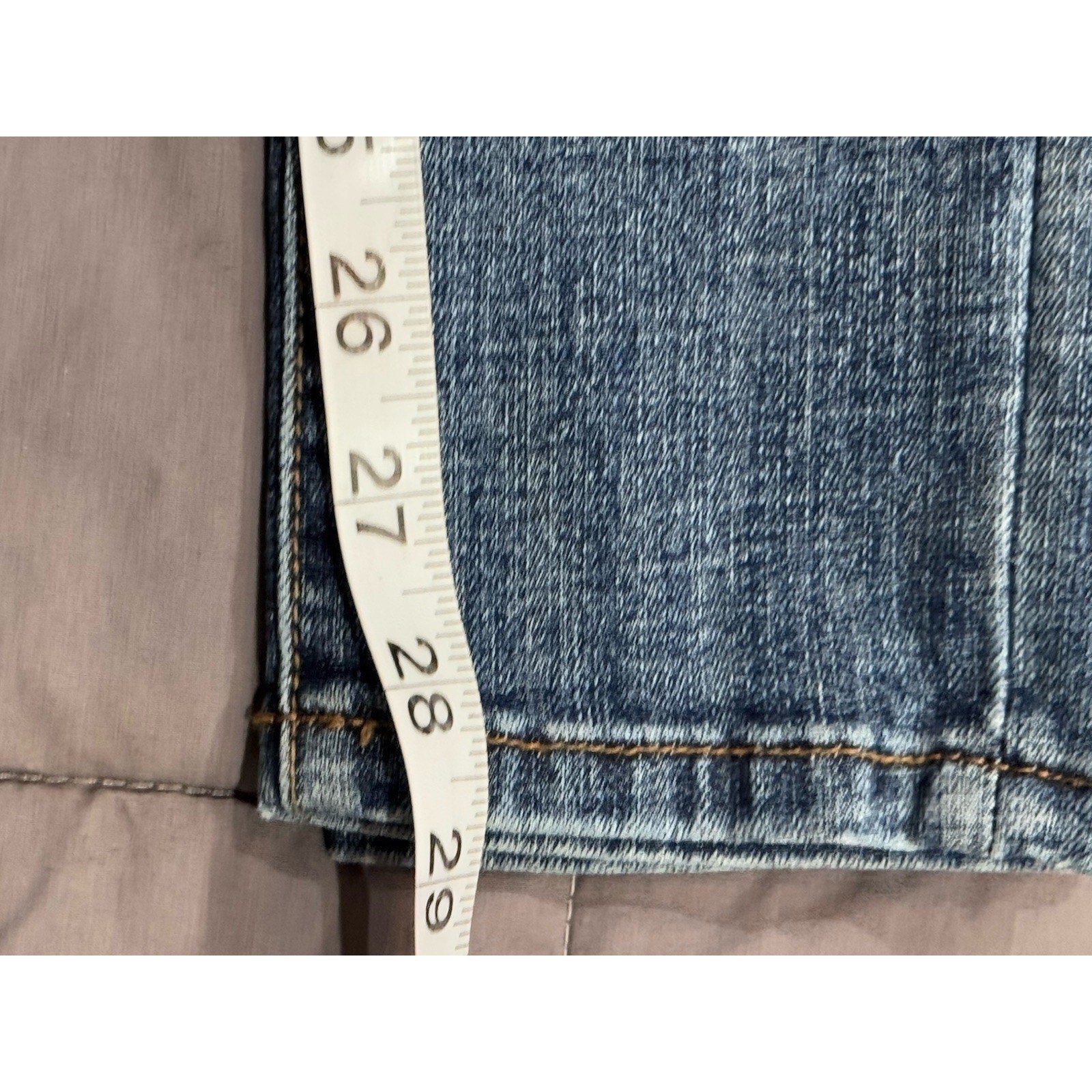 Kancan Skinny Jeans Women's 3/25 Cotton Blend Distressed Holes Stretch Denim Blue