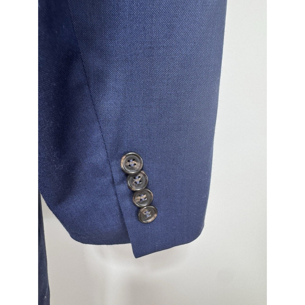 Ralph Lauren Blazer Jacket Navy Blue Men’s 42L The Iconic Wool Blend Suit Coat