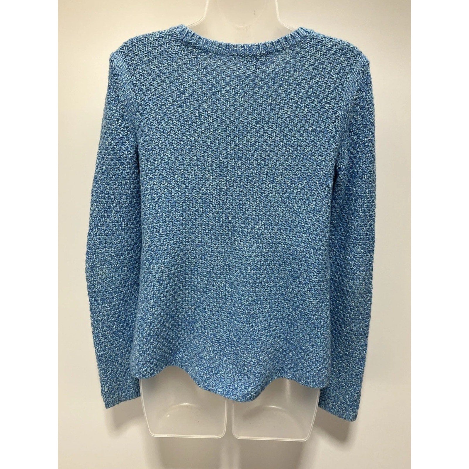 TALBOTS Baby Blue Long Sleeve Knit Sweater Size XS Side Zipper