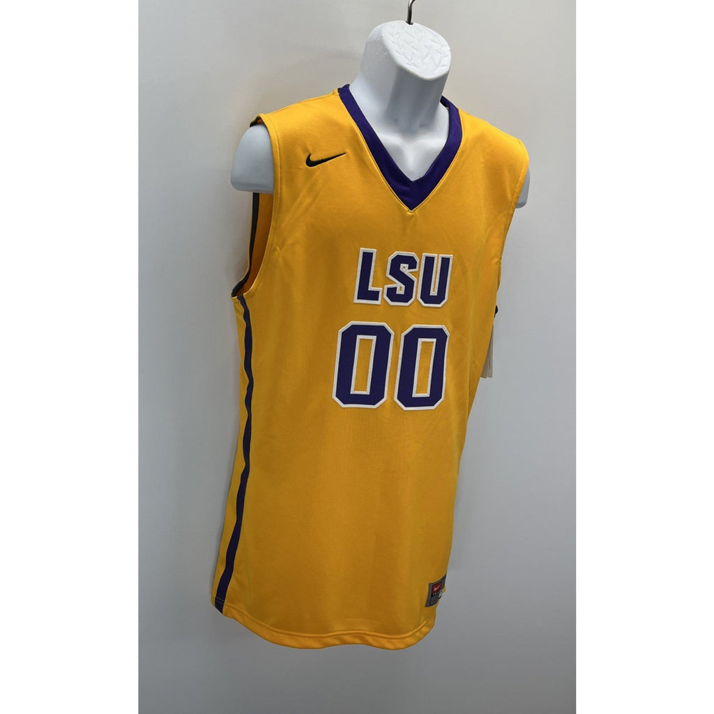 Nike Mens Basketball Jersey LSU Tigers #00 Large Sample Stitched Sewn NWT FS!