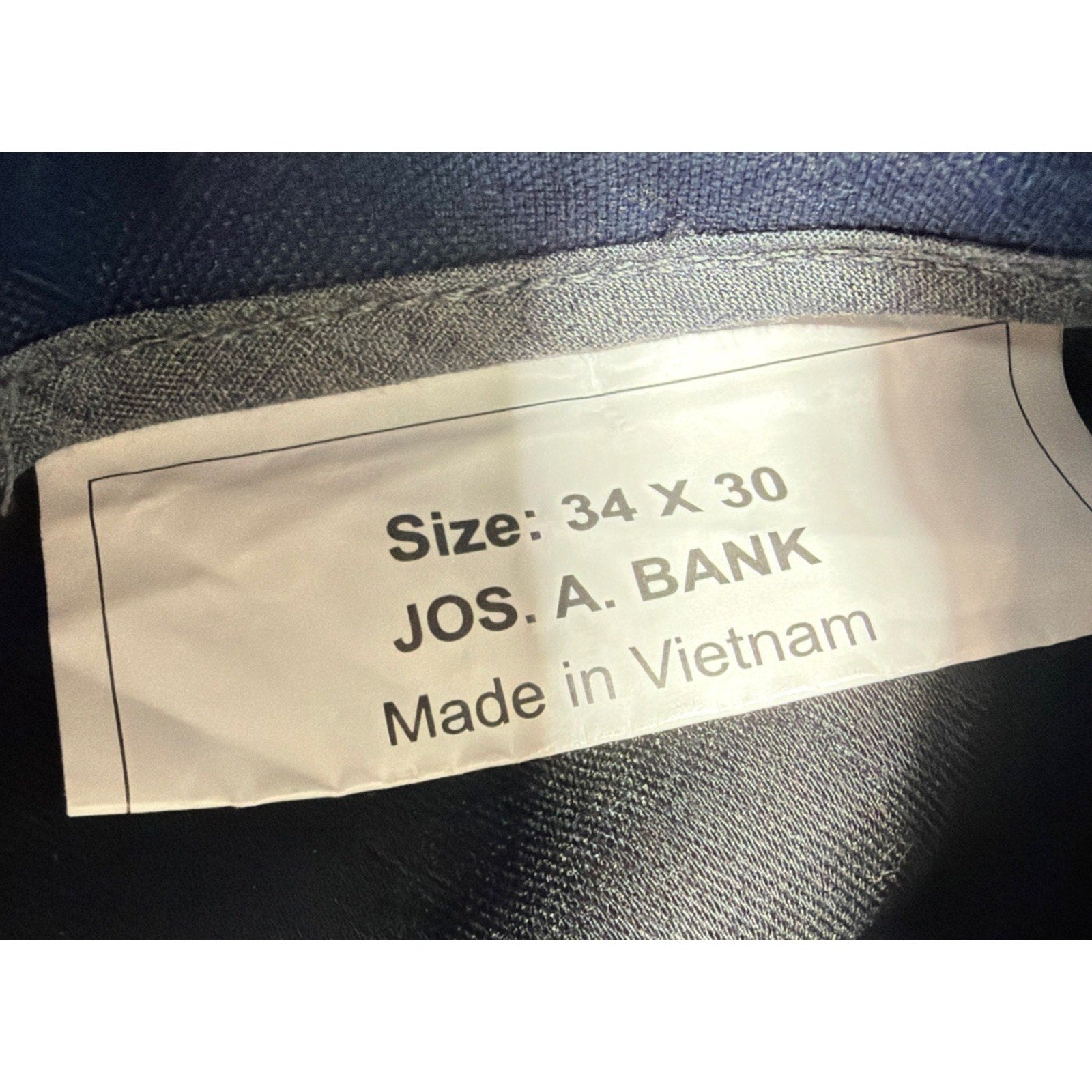 Jos A Banks 1905 Suit Separates Tailored Fit Pant Blue Size 34x30