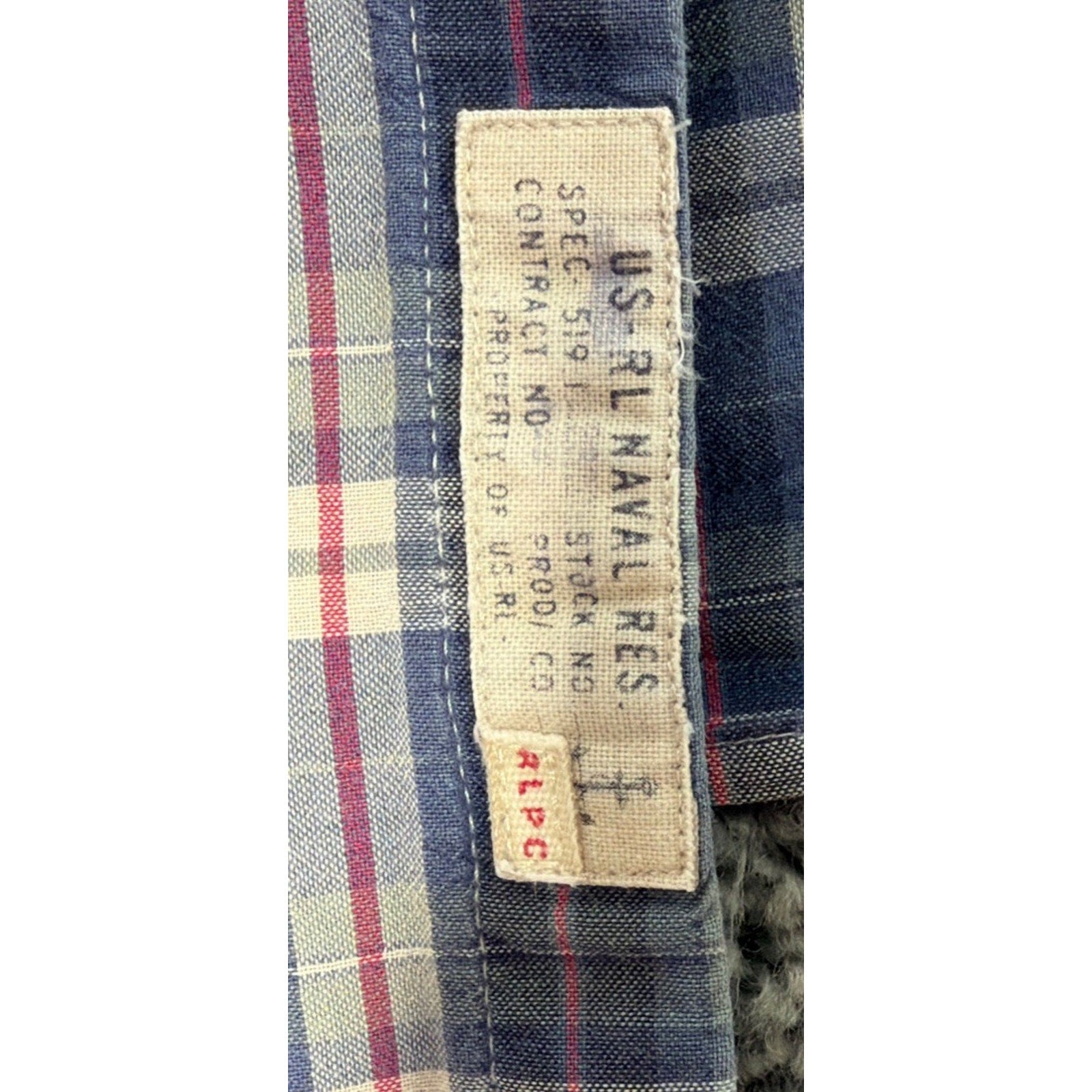 Ralph Lauren Polo Naval Res. Shirt Mens XXL Button Up Plaid Short Sleeve Cotton