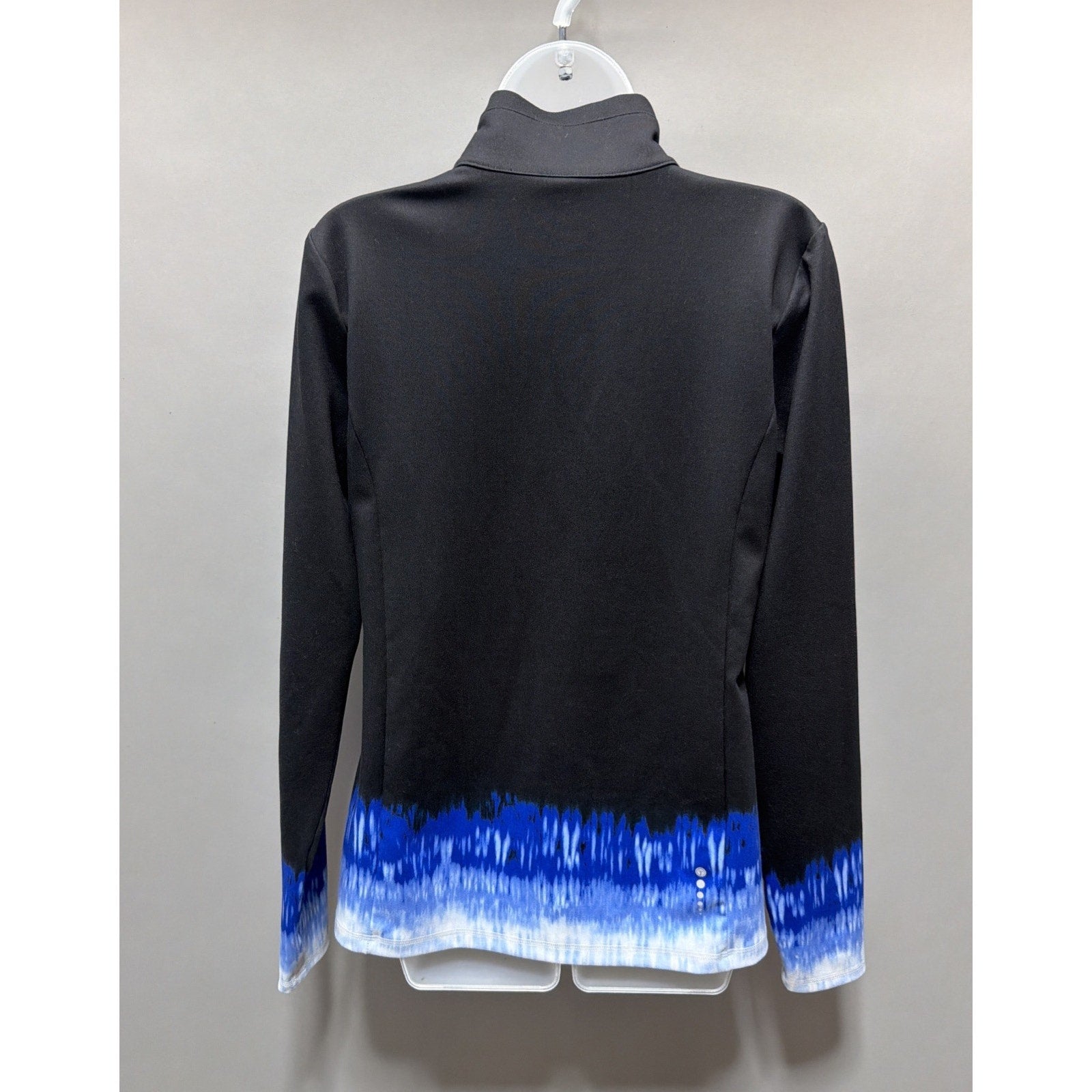 Talbots Women ON THE MOVE TIE DYE HALF ZIP PULLOVER M SPF 50 POCKETS